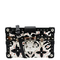 Pre-owned   Petite Malle Graphic Print Leather Crossbody Bag Black/Multicolor
