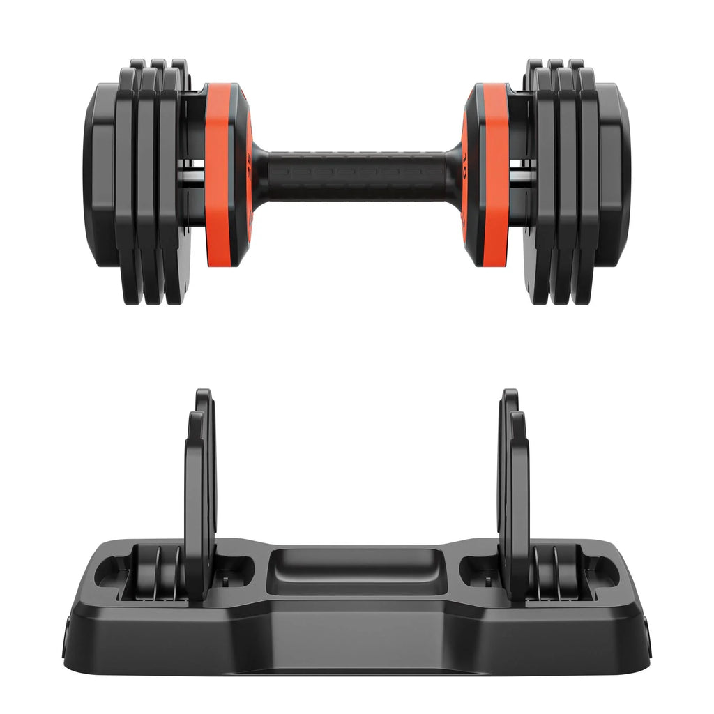 Seizeen Dumbbells, 5-In-1 Adjustable Dumbbells Set, Free Weights Dumbbells 5-25 Pound for Man Woman Home Gym Workouts, Single