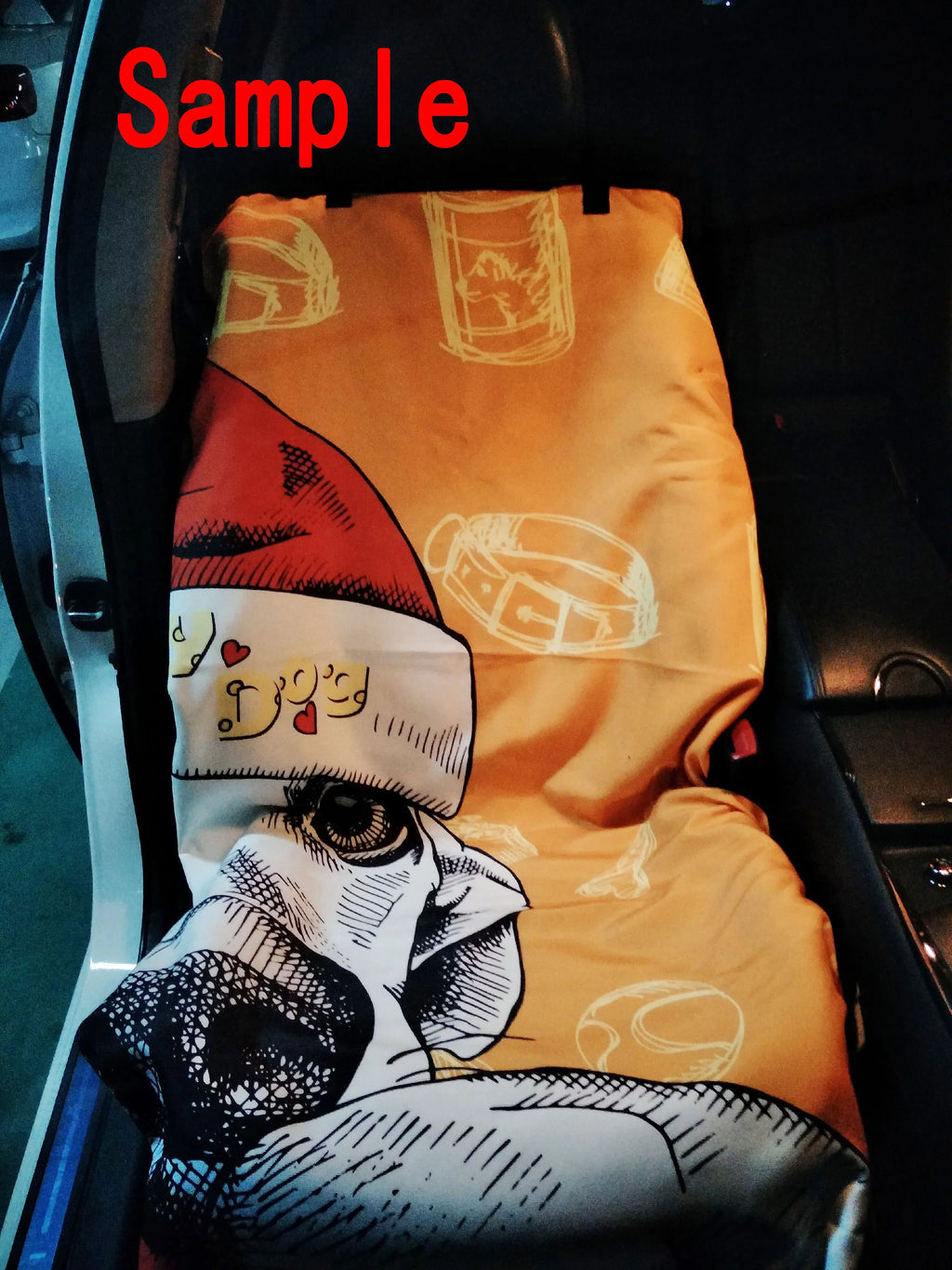 Merry christmas Dreamlike the Santa Claus Pet Car Seat Cover Dog Car Seat Mat Hammock Cargo Mat Trunk Mat For Cars Trucks and  54x60 inches