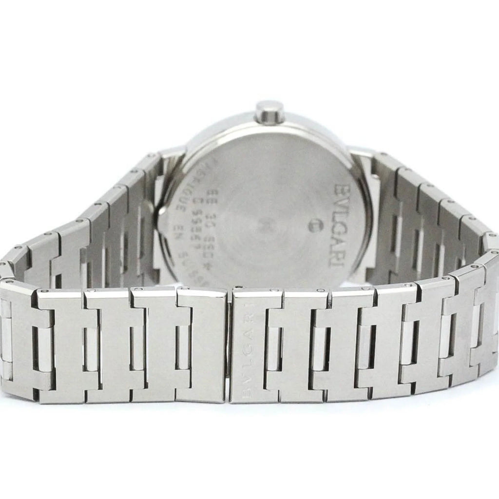 Pre-Owned Polished  Bvlgari Bvlgari Steel Quartz Unisex Watch BB30SSD BF565431 (Good)