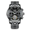Business Watch Men Automatic Mechanical Tourbillon Watch Luxury Fashion Stainless Steel Sport Watches Relogio Masculino