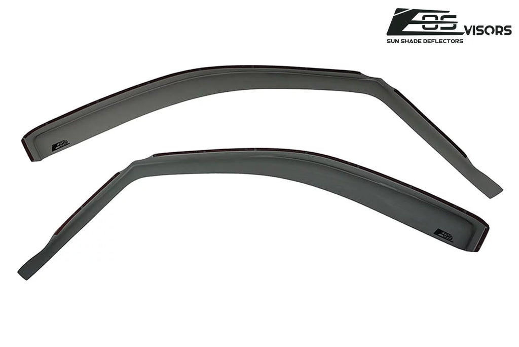 Extreme Online Store  Visors in-Channel Style Side Vents Rain Guard Window Deflectors for 2004-2008 Ford F-150 Crew Cab Models