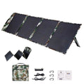Solar Panels 80W Portable Camping Solar Kit Foldable for Power Station Generator Folding Solar Charger compatible