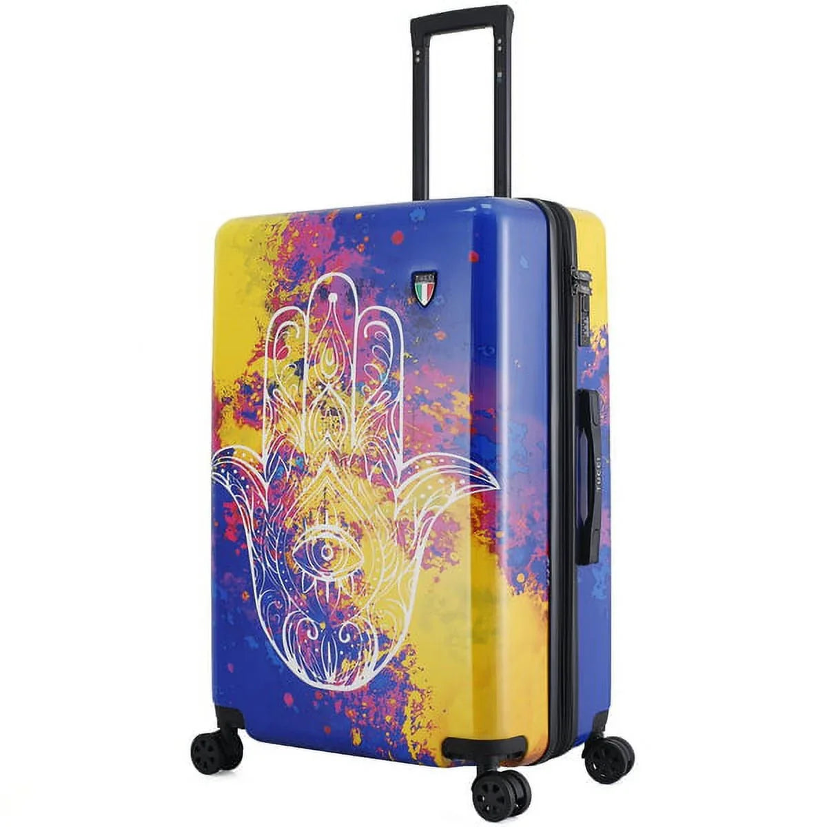 Disegno - Emotion Art Exotic Hamsa 3-Piece Hardside Luggage Set