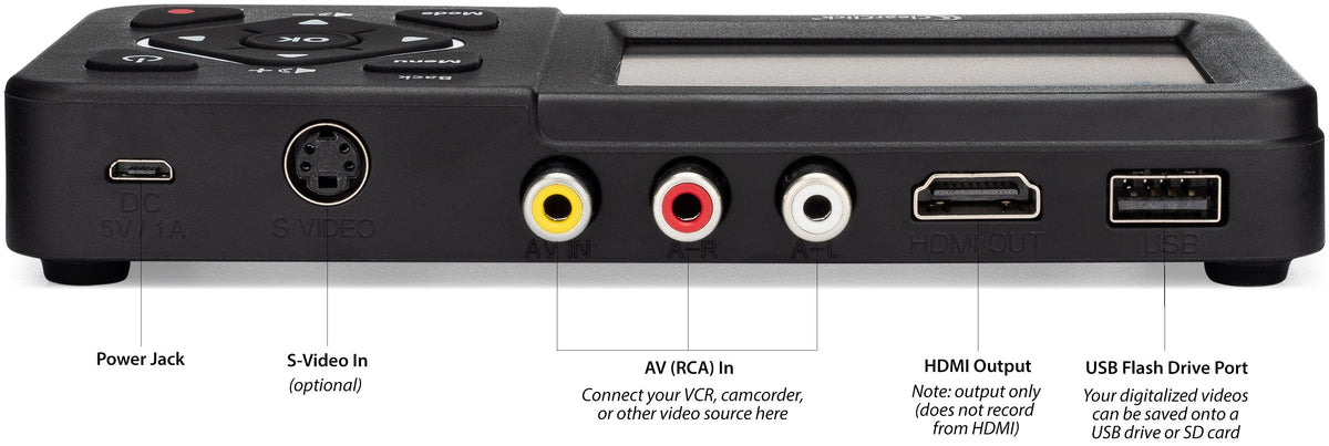 ClearClick Video to Digital Converter 2.0 (Second Generation) - Record Video from 's,  Tapes, , , Hi8, Camcorder, , Gaming Systems (Bundle Edition)