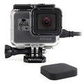 Side Open Skeleton Housing Case for GoPro Hero 5 6 7 Black Action Camera - Protective Lens Removal  Needed - Transparent Clear
