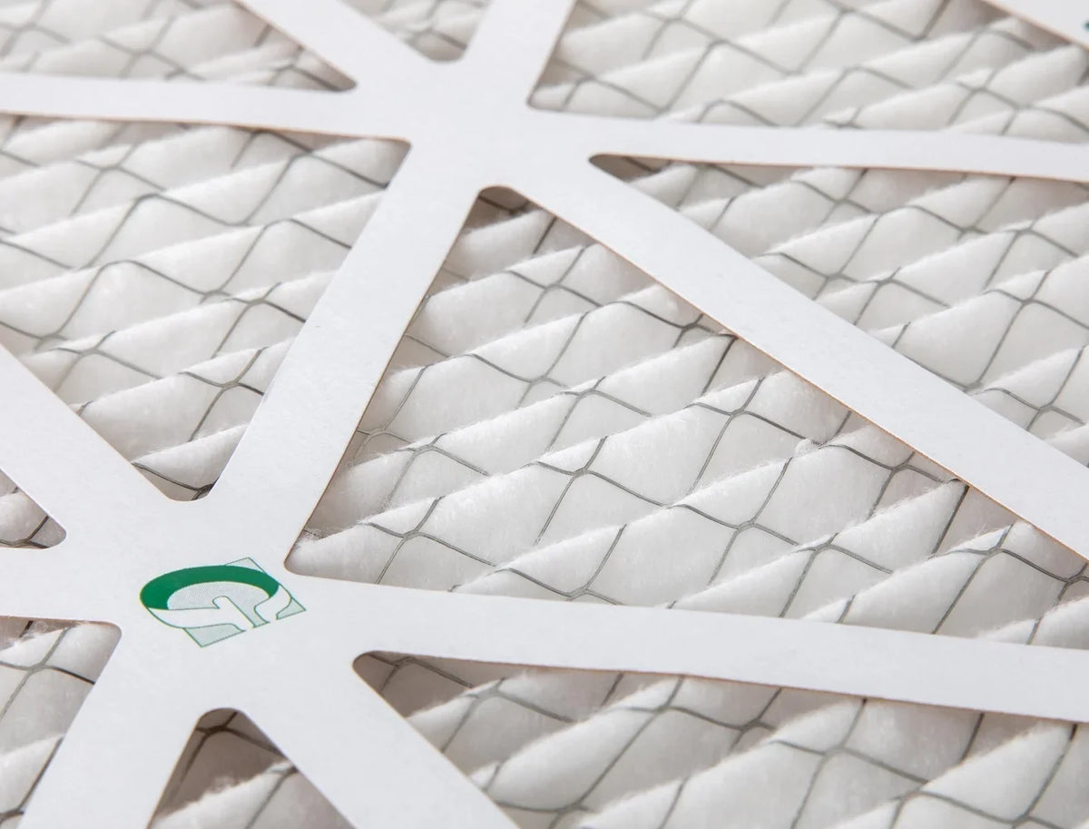 16x20x2  10 Pleated  Air Filters by Glasfloss. ( Quantity 5 ) Exact Size: 15-1/2 x 19-1/2 x 1-3/4