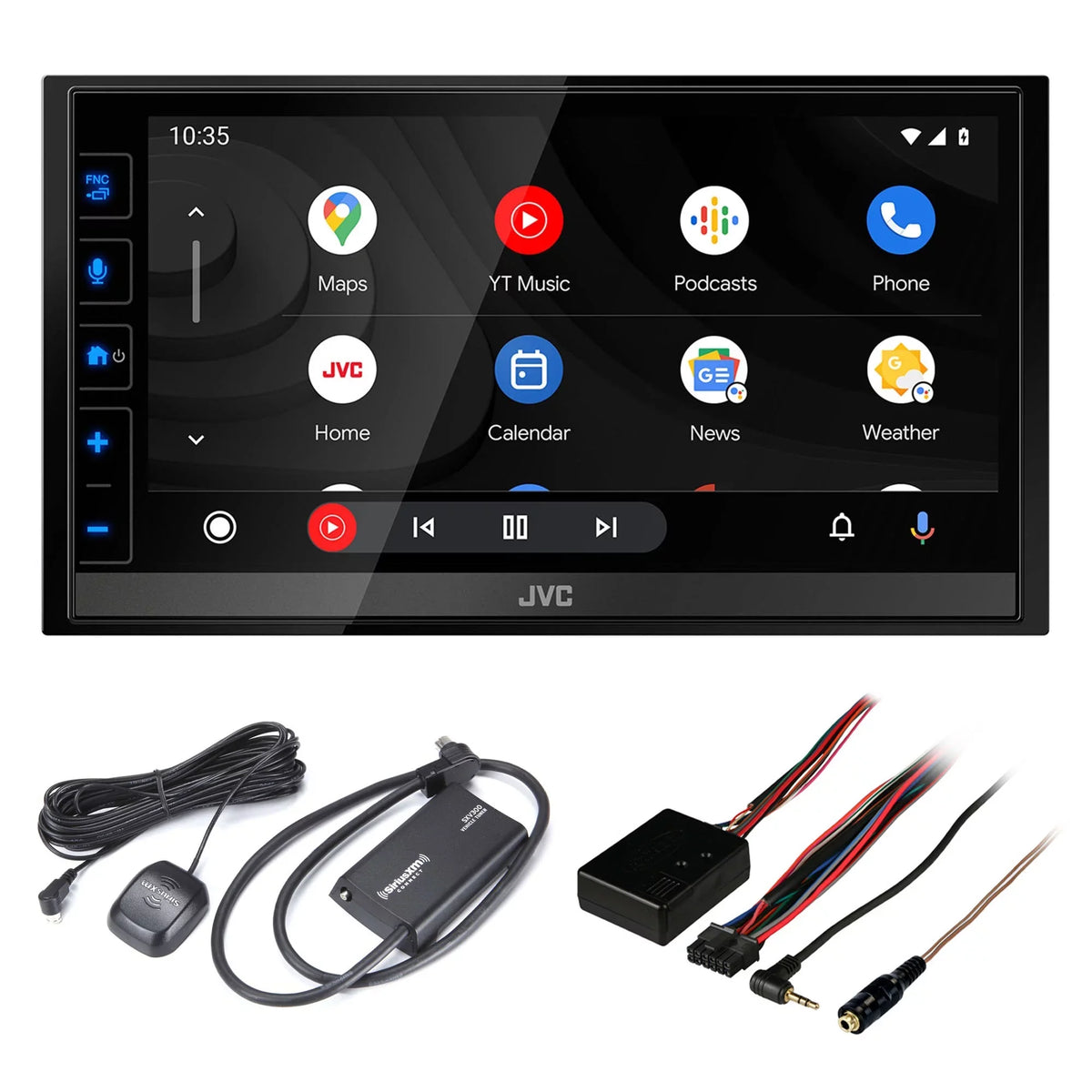 '-M780BT 6.8" Digital Media Receiver, Compatible With Apple CarPlay / Android Auto with SXV300v1 Sat Radio Tuner and Steering Wheel Interface
