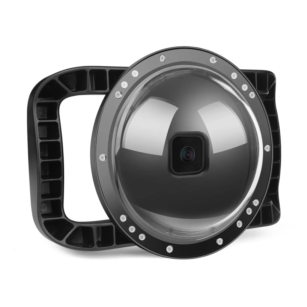 XTGP559 Dual Handle Dome Port Case - 45m Waterproof, 180° Wide Angle for Hero 9 Black Hero 10