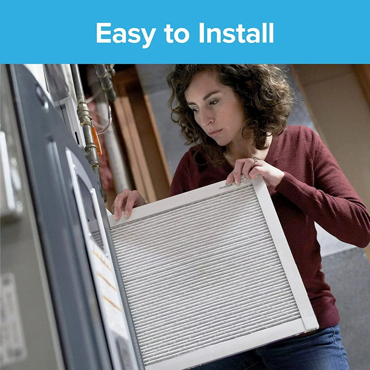Filtrete 12x20x1 Air Filter,  300,  5, Clean Living Basic Dust 3-Month Pleated 1-Inch Air Filters, 6 Filters
