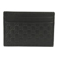 Gucci  Microguccissima Black Calf Leather Small Cardholder Wallet