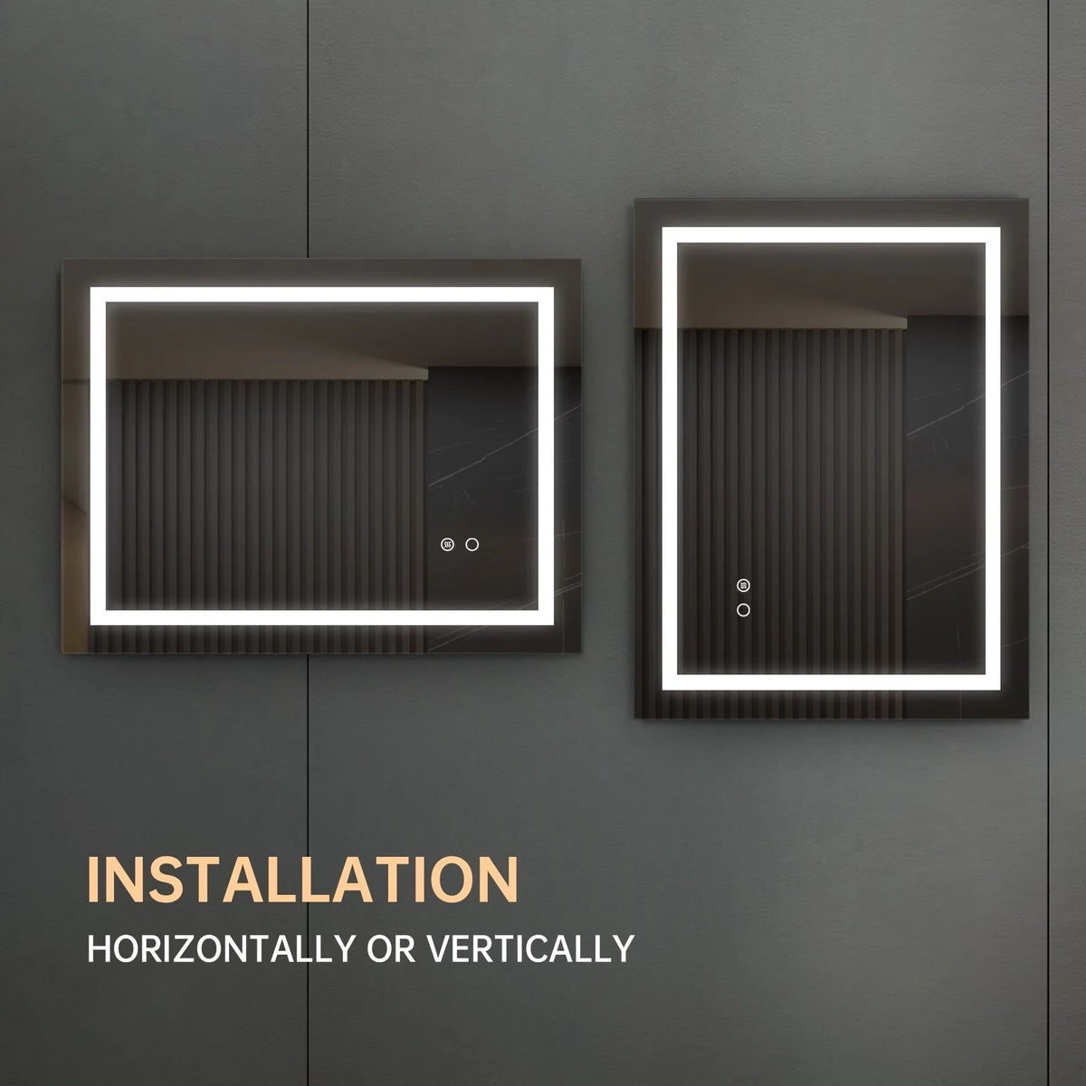Wall Mounted  Bathroom Mirror - 32*24 inches - Illuminate with Style