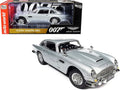 Aston Martin DB5 Coupe  (Right Hand Drive) Silver Birch Metallic (Damaged Version) James Bond 007 "No Time to Die" (2021) Movie "Silver Screen Machines" Series 1/18 Diecast Model Car b