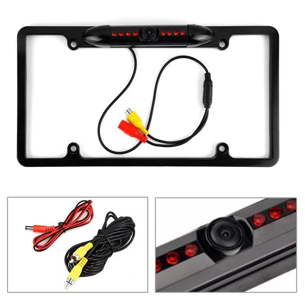 Backup Camera Rearview License Plate Frame for  -AX5500 XAVAX5500 Black