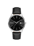 Hanowa Pure Stainless Steel Black Dial Quartz Mens Watch 16-4075.04.007