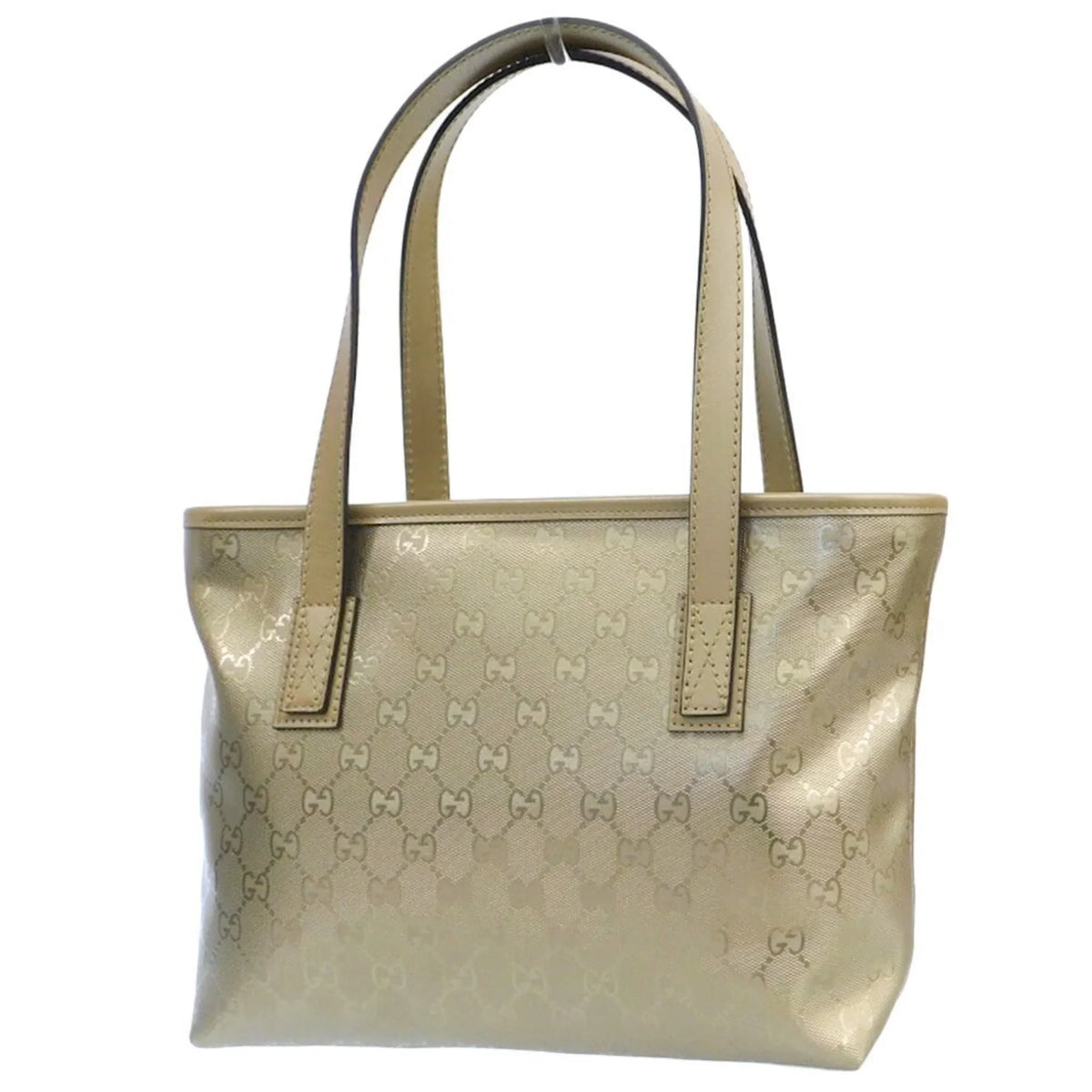 Pre-Owned   Implement Handbag Tote Bag Gold 211138 002123 (Like New)