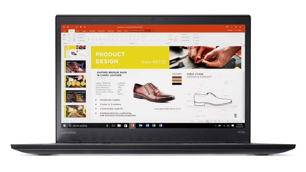 Lenovo ThinkPad T470s Touch Windows 7 Pro Laptop - Intel Core i7-7600U, 20GB , 256GB , 14"   (1920x1080) Matte Touchscreen, Fingerprint Reader, Smart Card Reader, Black Color