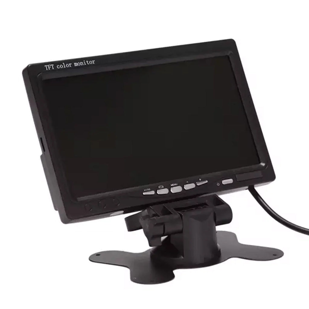 7 Inch  Monitor Display Screen  Car Screen Monitor  1024x600 Display  Input Built-in Speaker For Trucks Bus  Trailer Reverse Rear View Backup Camera