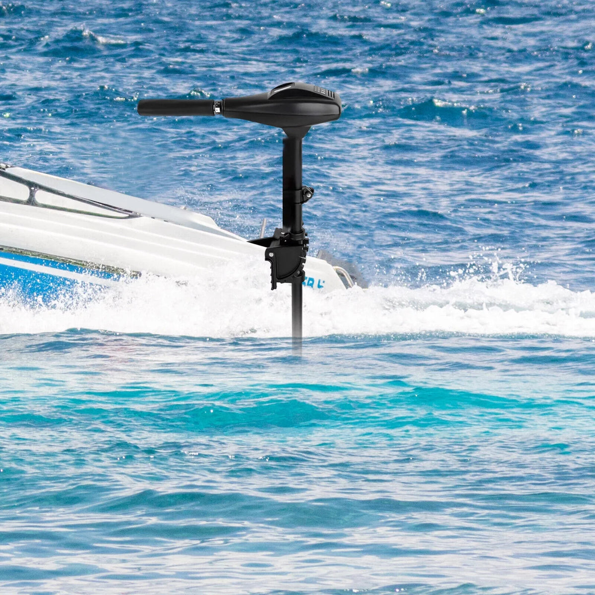 Miumaeov 12V 58LBS Electric Thrust Trolling Motor Outboard Motor Heavy Duty Boat Engine