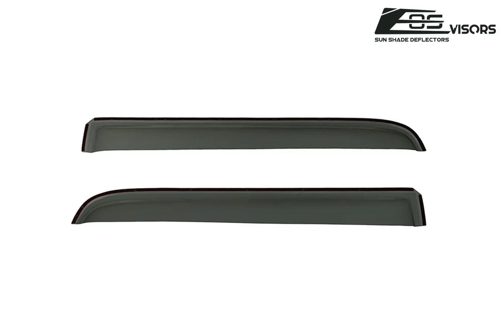 Extreme Online Store  Visors in-Channel Style Side Vents Rain Guard Window Deflectors for 2004-2008 Ford F-150 Crew Cab Models