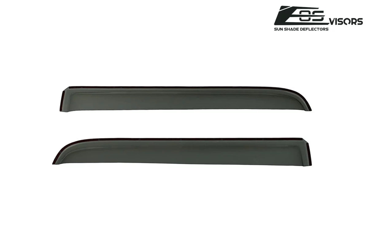 Extreme Online Store  Visors in-Channel Style Side Vents Rain Guard Window Deflectors for 2004-2008 Ford F-150 Crew Cab Models