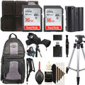 Travel Essentials for Nikon D7500 D780 D850 D500 Z7 Z7II Z8 Z6 Z6  with Genuine Nikon -EL15c Battery Tripod, Backpack, Memory Cards + More