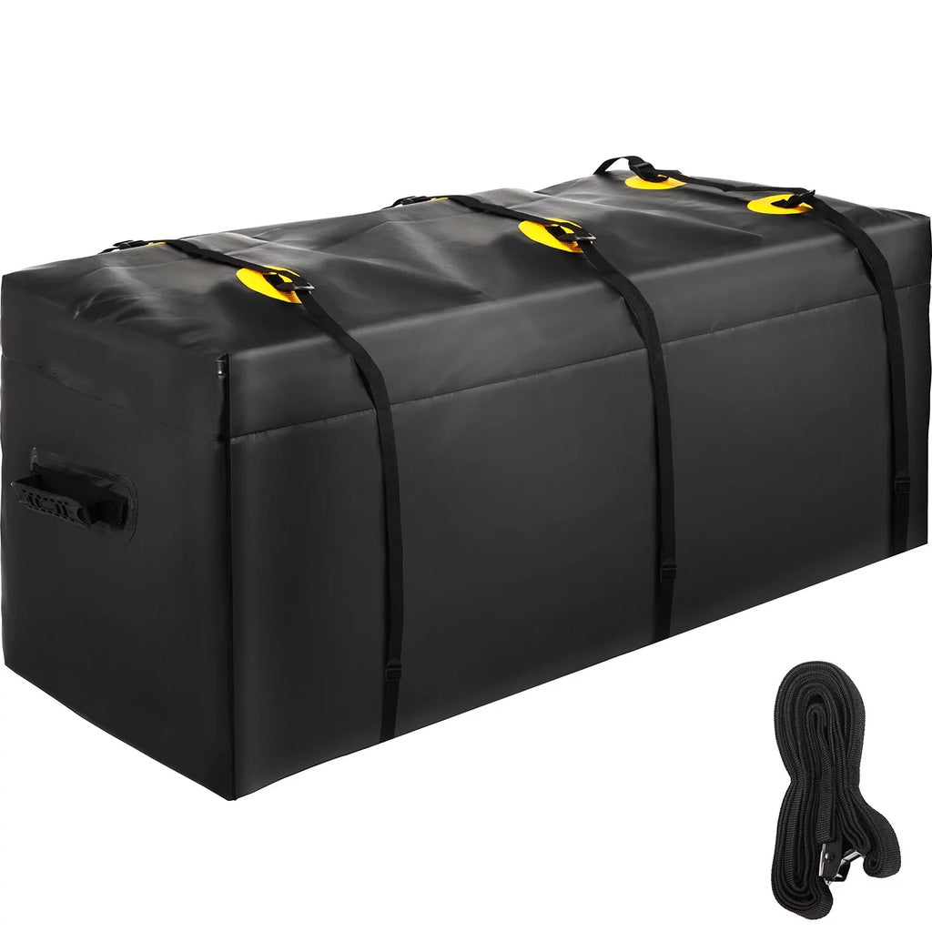Hitch Cargo Carrier Bag, Waterproof 840D , 60"x24"x26" (22 Cubic Feet), Heavy Duty Cargo Bag for Hitch Carrier with Reinforced Straps, Fits Car Truck  Vans Hitch Basket