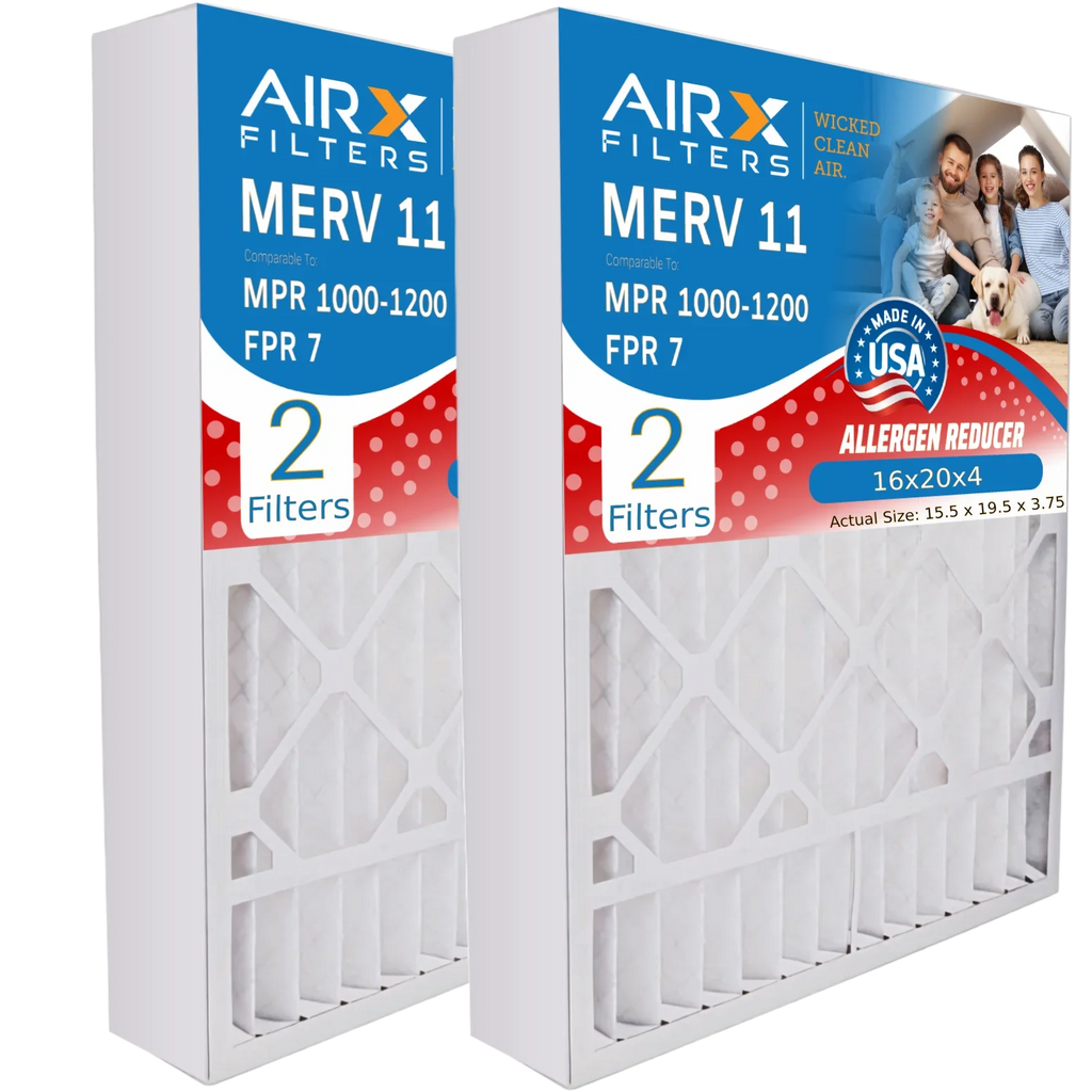16x20x4 Air Filter  11 Comparable to  1000,  1200 &  7 Compatible with Bryant Carrier -0017 Premium  Made 16x20x4 Furnace Filter 2 Pack by     .