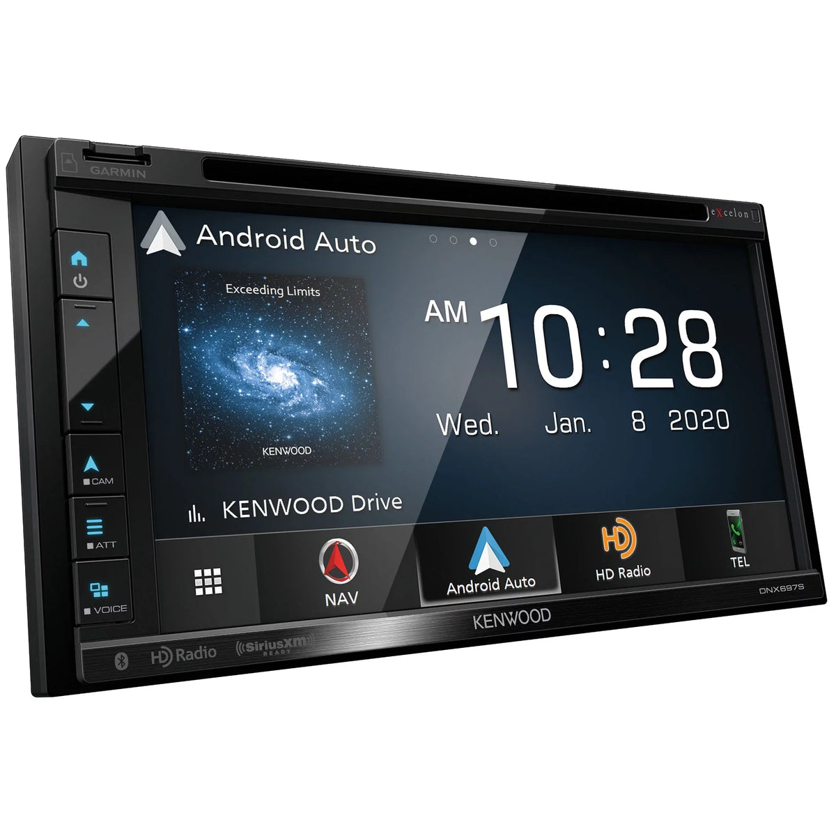 Kenwood DNX697S Navigation Receiver with -320LP Multi-Angle Rear View Camera with License Plate Mounting