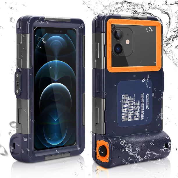 UrbanX Professional [15m/50ft] Swimming Diving Surfing Snorkeling Photo Video Waterproof Protective Case Underwater Housing for Panasonic Eluga I3 And all Phones Up to 6.9 Inch  with Lanyard