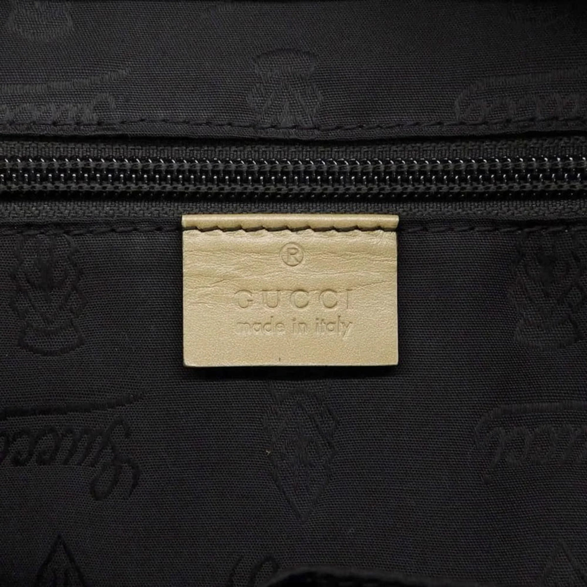 Pre-Owned   Implement Handbag Tote Bag Gold 211138 002123 (Like New)