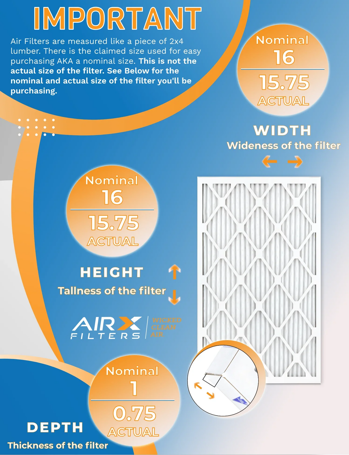 16x16x1 Air Filter  13 Rating, 12 Pack of Furnace Filters Comparable to  1500 - 2200 &  9 - Made in  by     .
