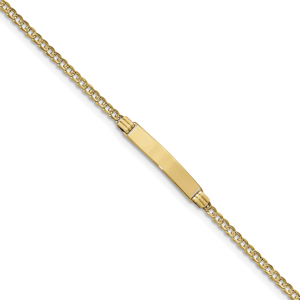 Beautiful w/Rhodium Children's Pav Curb Link  Bracelet