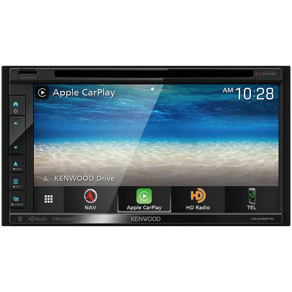 Kenwood DNX697S Navigation Receiver with -320LP Multi-Angle Rear View Camera with License Plate Mounting