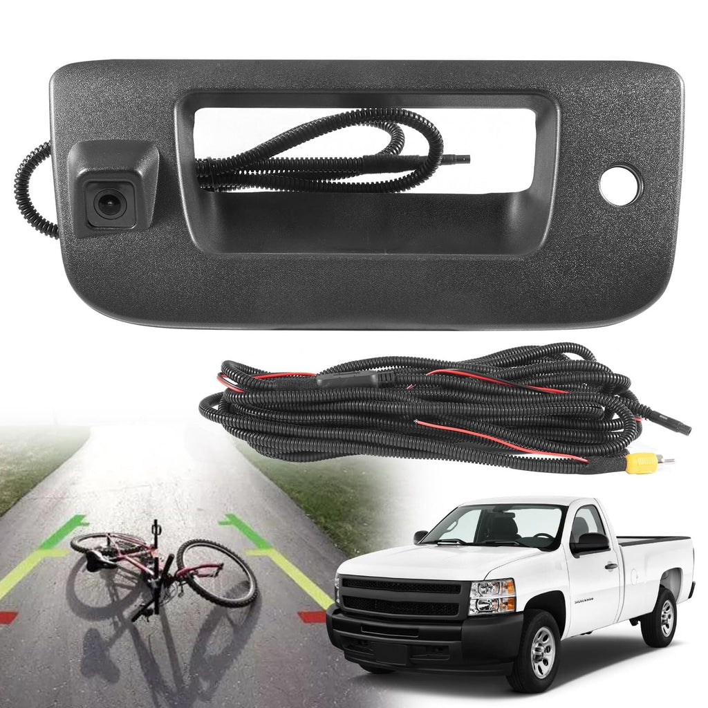 Rear View Backup Tailgate Handle Camera for 2007-2013 Chevy Silverado/ Sierra 22755304