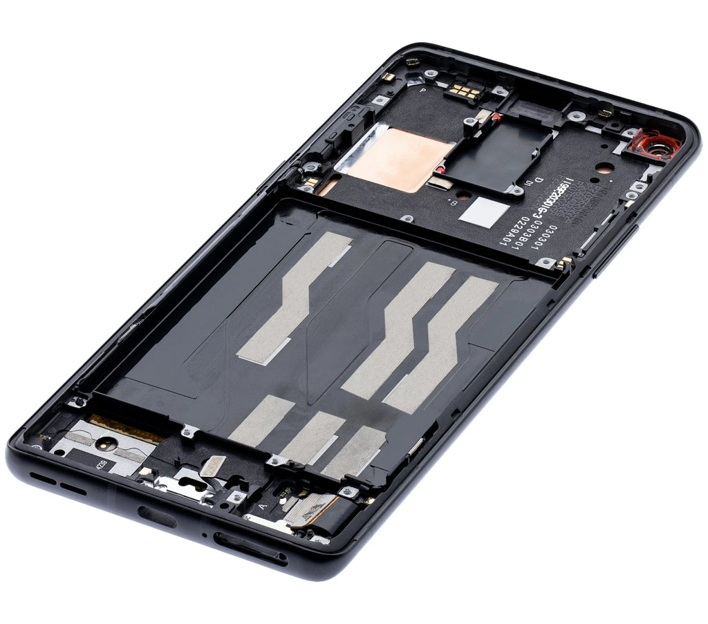 Replacement  Assembly With Frame Compatible For OnePlus 8 / 5G (Non-Verizon 5G  Frame) (Refurbished) (Onyx Black)