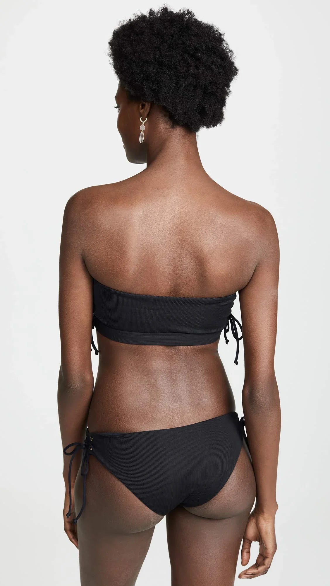 LSpace Women's Crystal Bikini Top Swimwear Black Size X-Small