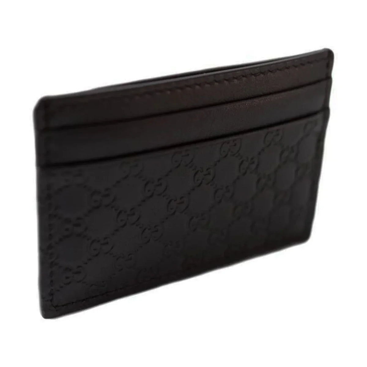 Gucci  Microguccissima Black Calf Leather Small Cardholder Wallet