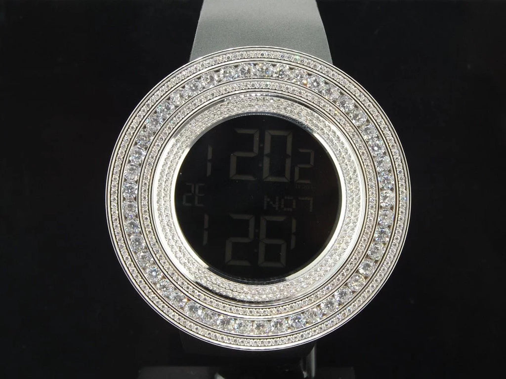 Mens Techno Com  Joe Rodeo JoJino 15 ct Custom White Simulated Diamond Watch