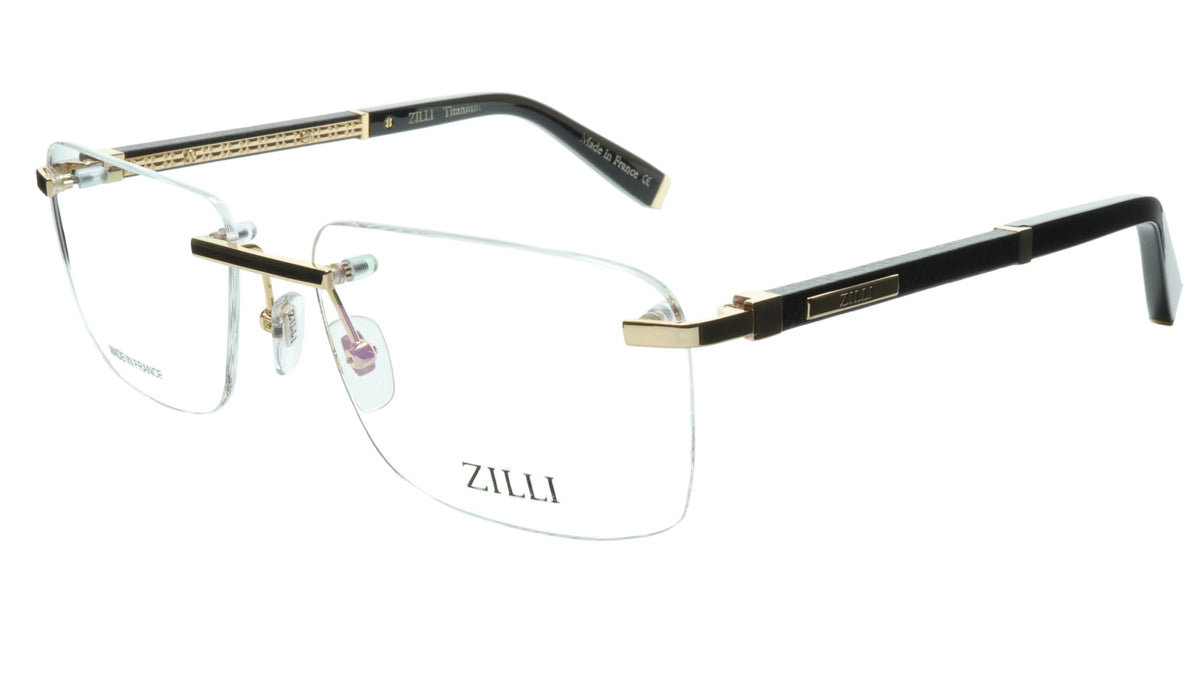 Rimless Eyewear Made with Real Leather and High Quality Titanium