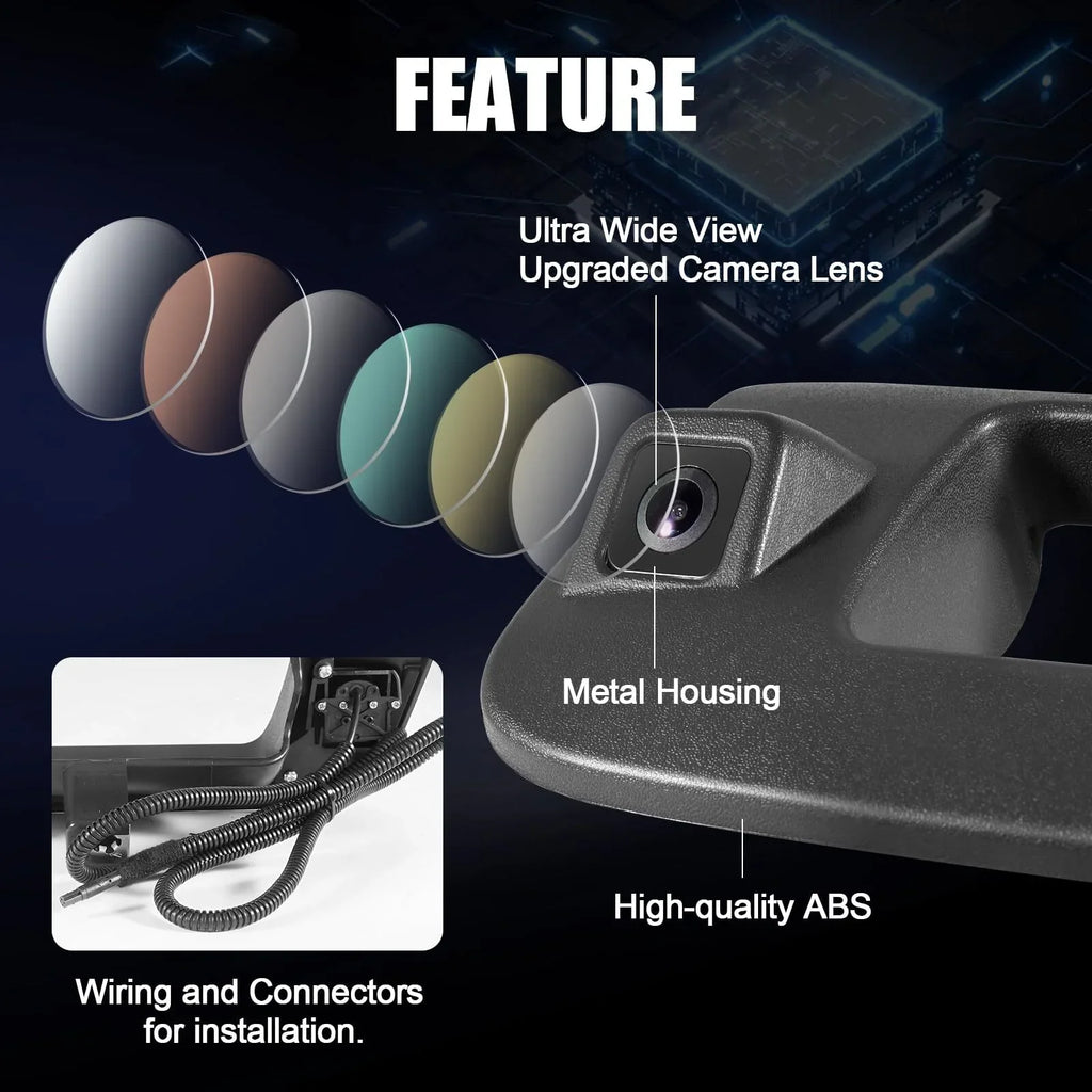 Rear View Backup Tailgate Handle Camera for 2007-2013 Chevy Silverado/ Sierra 22755304
