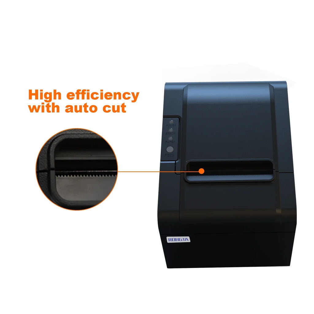 Printer, 80mm  Thermal Receipt Printer, Restaurant Kitchen Printer with Auto Cutter Support Cash Drawer, Serial Ethernet Interface Optional for Windows/Mac/Linux (RP326)