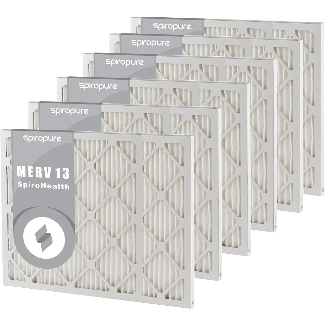 SpiroPure 9.63 x 35.63 x 1  13 Pleated Filter Air Filters - Made in  (6 Pack)