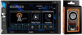 Jensen CDR6221 6.2" Touchscreen  Multimedia Car Receiver with Bluetooth, Front  Input, Back-up Camera Input with Absolute Magnet Phone Holder Bundle