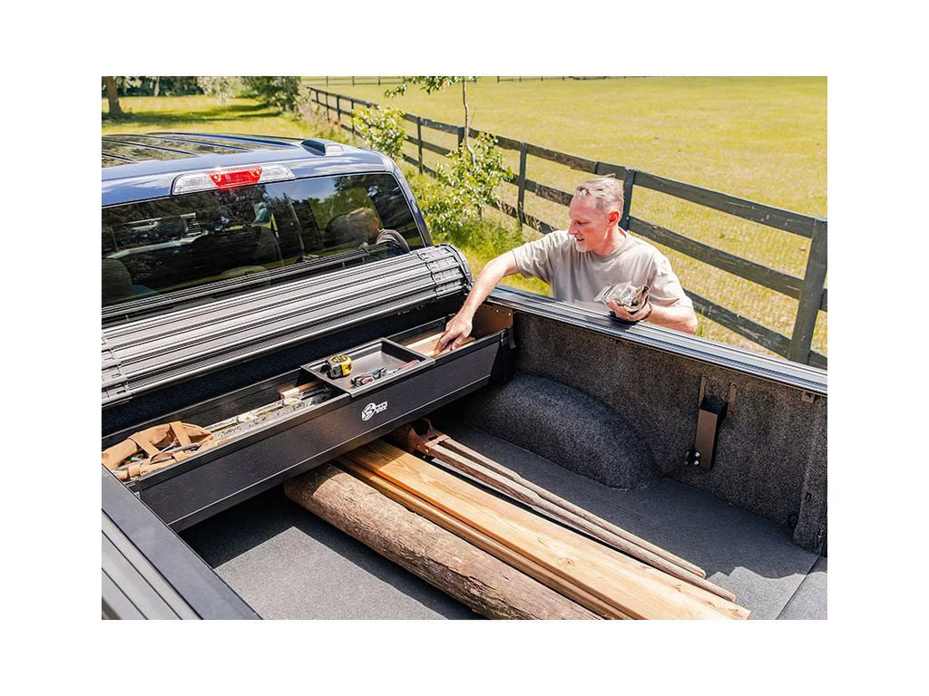 by RealTruck BAKBox 2 Fold-Away Utility Box | 92401 | Compatible with 2000 - 2021 Toyota Tundra (All Beds)
