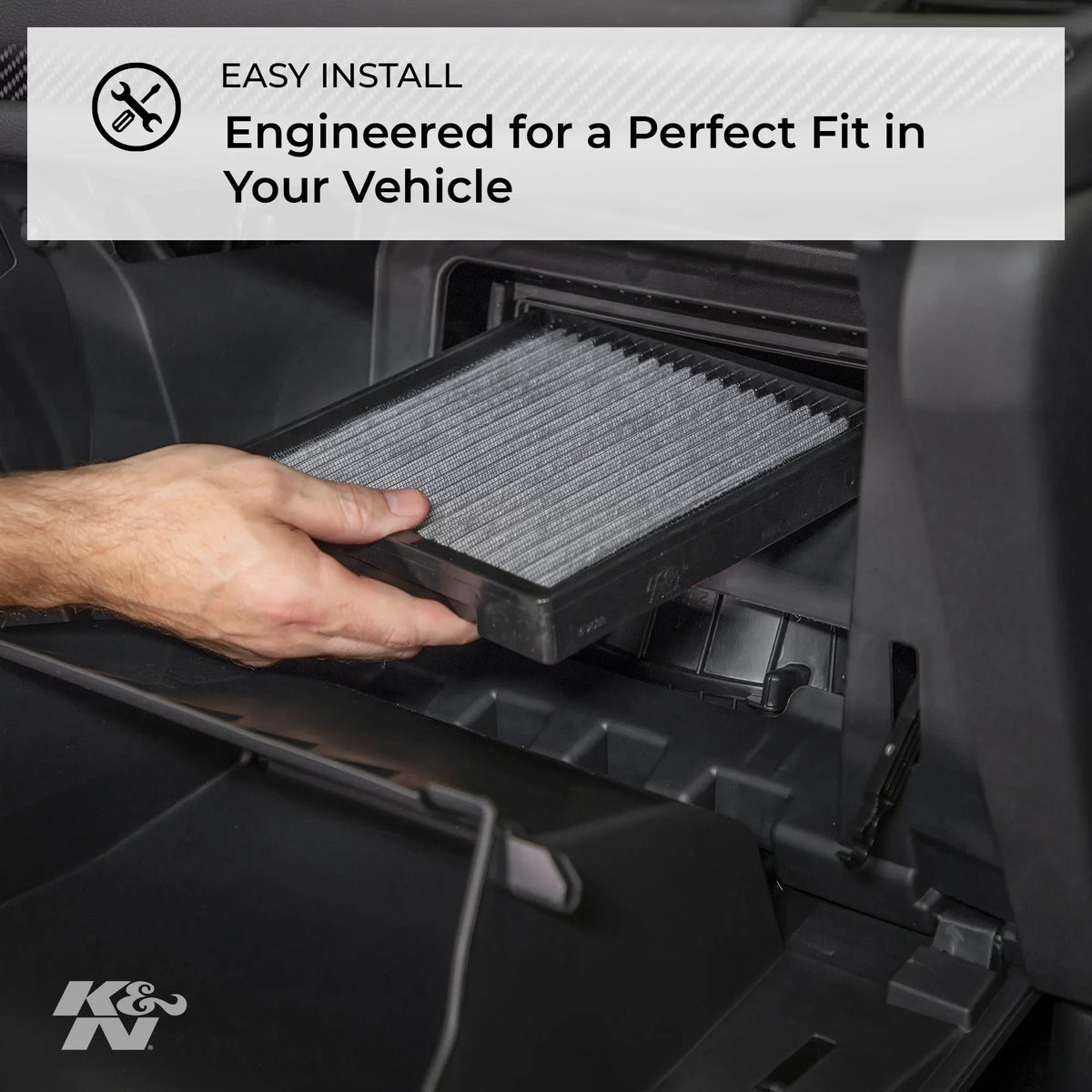 K&N VF2066 Cabin Air Filter Fits select: 2015-2019 - C