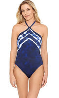 Ralph Lauren  Halter Tummy-Control One-Piece Swimsuit,  12