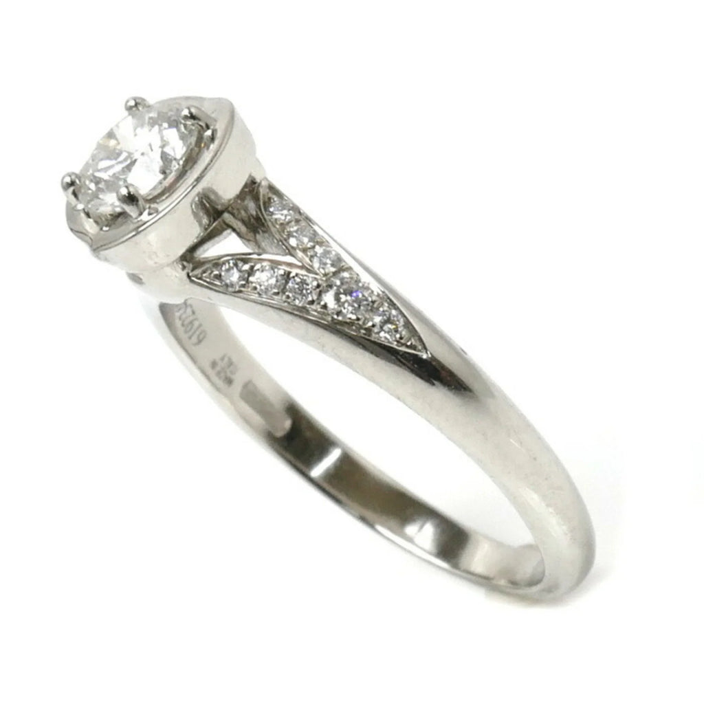 Pre-Owned  Bvlgari Pt950 Platinum Incontro D'Amore Ring Diamond 0.46ct 5.1g Ladies (Good)