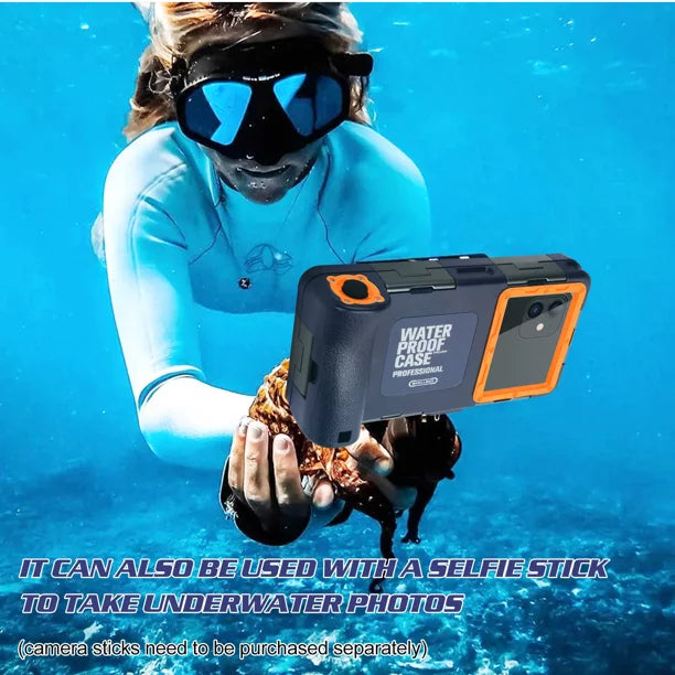 UrbanX Professional [15m/50ft] Swimming Diving Surfing Snorkeling Photo Video Waterproof Protective Case Underwater Housing for Panasonic Eluga Ray 700 And all Phones Up to 6.9 Inch  with Lanyard