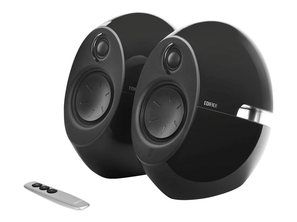 Edifier E25 Luna Eclipse - Speakers - for  - wireless - Bluetooth - 74 Watt (total) - 2-way - black, Holiday Gift